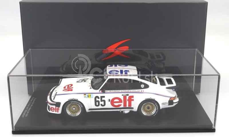 Spark-model Porsche 911 934 Team Porsche Kremer Racing N 65 24h Le Mans 1976 M.c.charmasson - D.pironi - B.wollek 1:18 Biela