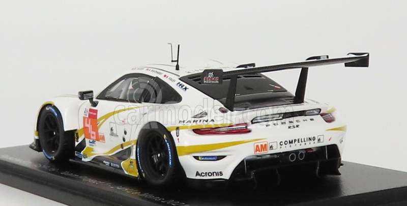 Spark-model Porsche 911 991-2 4.2l Rsr-19 Team Project-1 N 46 24h Le Mans 2021 A.buchardt - R.foley - D.olsen 1:43 White