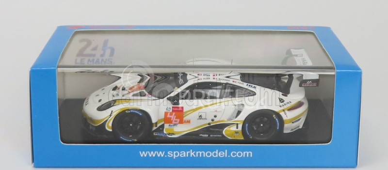 Spark-model Porsche 911 991-2 4.2l Rsr-19 Team Project-1 N 46 24h Le Mans 2021 A.buchardt - R.foley - D.olsen 1:43 White