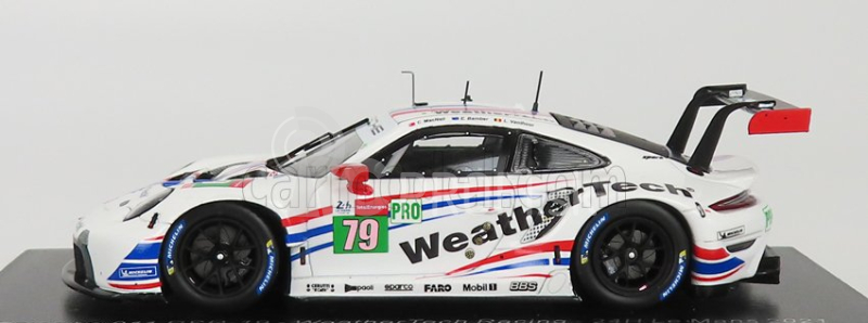 Spark-model Porsche 911 991-2 4.2l Rsr-19 Team Weathertech Racing N 79 24h Le Mans 2021 E.bamber - C.macneil - L.vanthoor 1:43 Biela