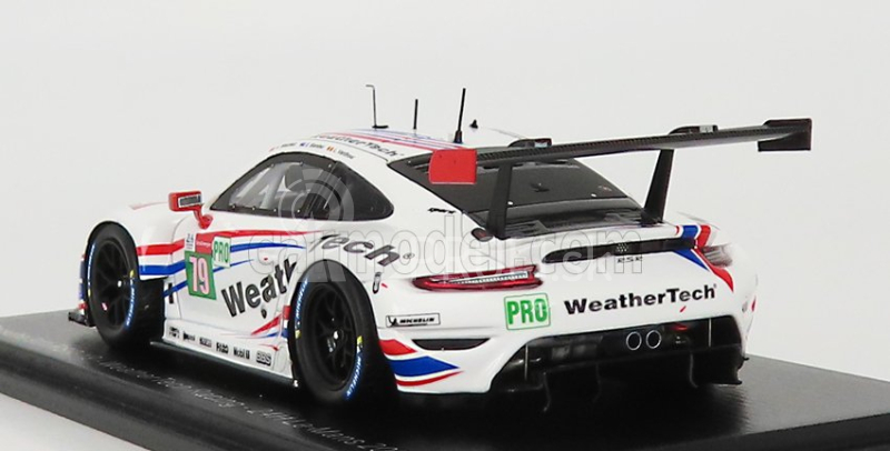 Spark-model Porsche 911 991-2 4.2l Rsr-19 Team Weathertech Racing N 79 24h Le Mans 2021 E.bamber - C.macneil - L.vanthoor 1:43 Biela