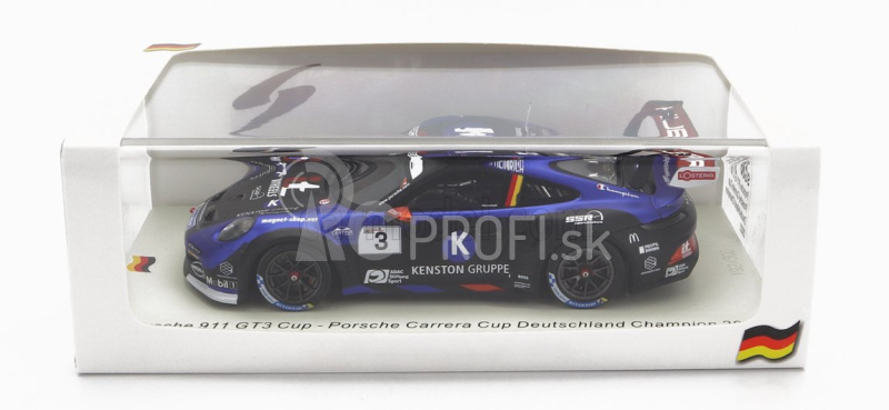 Spark-model Porsche 911 991-2 Gt3 Team Kenston N 3 Champion German Porsche Carrera Cup Season 2022 L.heinrie 1:43 Black