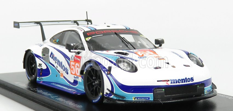 Spark-model Porsche 911 991-2 Rsr 4.0l Team Project 1 N 56 24h Le Mans 2020 M.cairoli - E.perfetti - L.ten Voorde 1:43 biela svetlomodrá