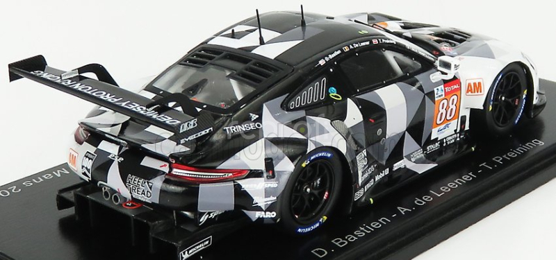 Spark-model Porsche 911 991-2 Rsr Team Dempsey Proton Racing N 88 24h Le Mans 2020 D.bastien - A.de Leener - T.preining 1:43 Grey Black