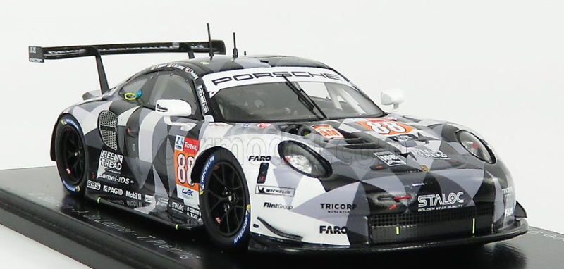 Spark-model Porsche 911 991-2 Rsr Team Dempsey Proton Racing N 88 24h Le Mans 2020 D.bastien - A.de Leener - T.preining 1:43 Grey Black