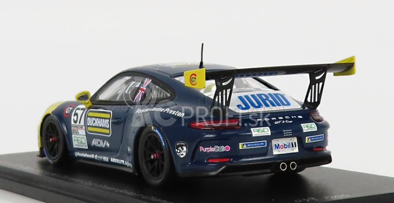 Spark-model Porsche 911 991 Gt3 Cup N 25 Porsche Carrera Cup England Champion 2021 Dan Cammish 1:43 Black Yellow