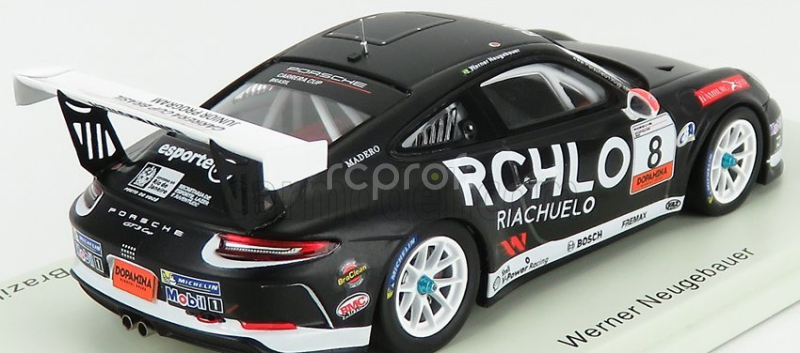 Spark-model Porsche 911 991 Gt3 Cup N 8 Champion Porsche Carrera Cup Brazil 2018 W.neugebauer 1:43 Black