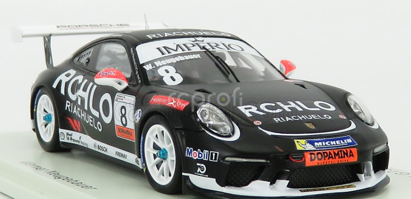 Spark-model Porsche 911 991 Gt3 Cup N 8 Champion Porsche Carrera Cup Brazil 2018 W.neugebauer 1:43 Black