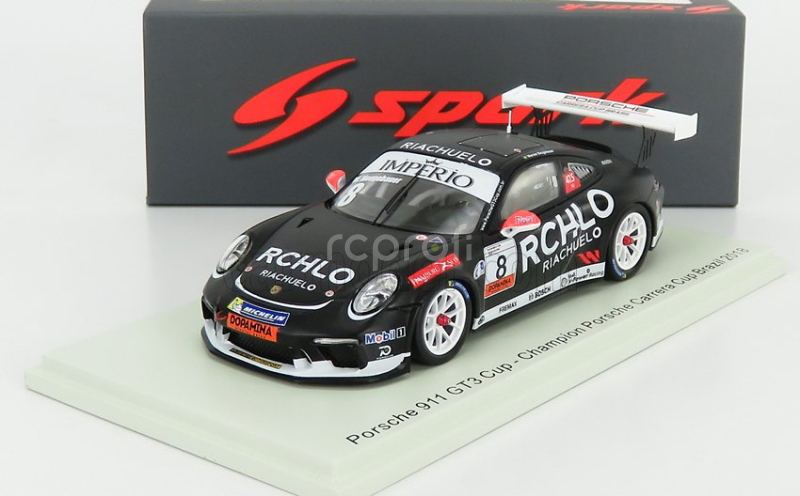 Spark-model Porsche 911 991 Gt3 Cup N 8 Champion Porsche Carrera Cup Brazil 2018 W.neugebauer 1:43 Black