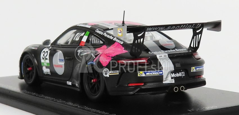 Spark-model Porsche 911 991 Gt3 N 2 Porsche Carrera Cup Italy Champion 2018 G.quaresmini 1:43 Black White Red