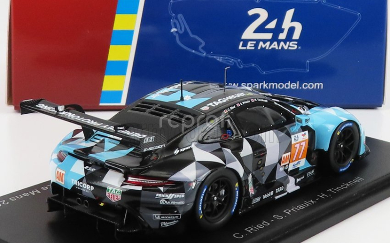 Spark-model Porsche 911 991 Rsr-19 4.2l Team Dempsey Proton Racing N 77 24h Le Mans 2022 C.ried - S.priaulx - H.tincknell 1:43 Sivá čierna svetlomodrá