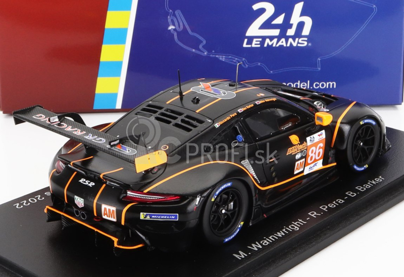 Spark-model Porsche 911 991 Rsr-19 4.2l Team Gr Racing N 86 24h Le Mans 2022 M.wainwright - R.pera - B.barker 1:43 Black