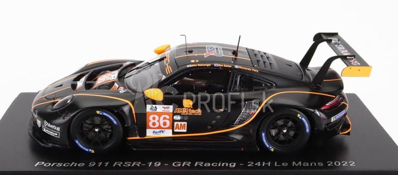 Spark-model Porsche 911 991 Rsr-19 4.2l Team Gr Racing N 86 24h Le Mans 2022 M.wainwright - R.pera - B.barker 1:43 Black