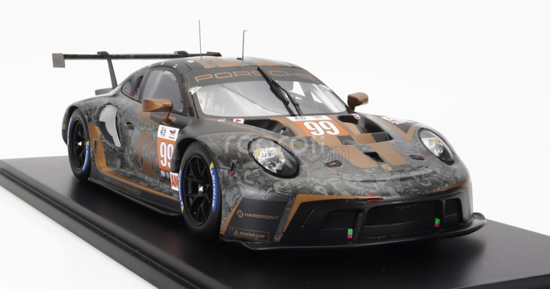 Spark-model Porsche 911 991 Rsr-19 4.2l Team Hardpoint Motorsport N 99 24h Le Mans 2022 A.haryanto - A.picariello - M.rump - Con Vetrina - S vitrínou - Špeciálna krabica 1:18 Black