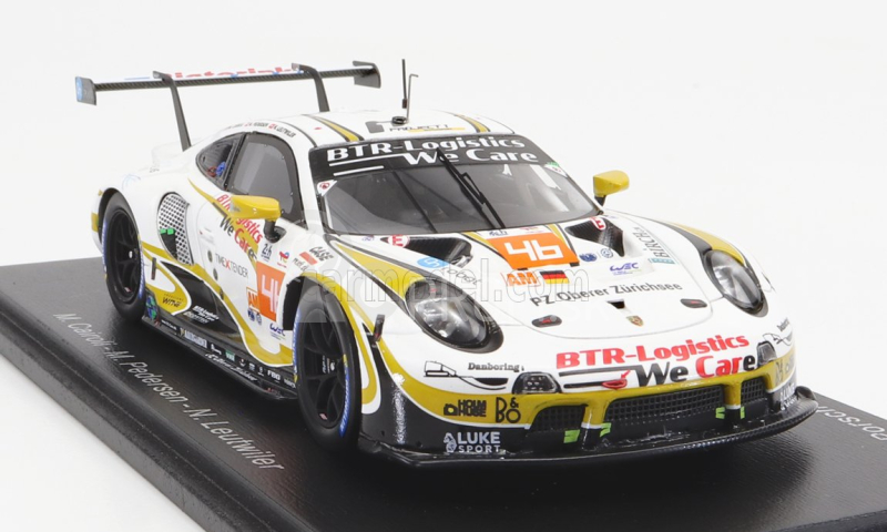 Spark-model Porsche 911 991 Rsr-19 4.2l Team Project-1 N 46 24h Le Mans 2022 M.cairoli - M.pedersen - N.leutwiler 1:43 White