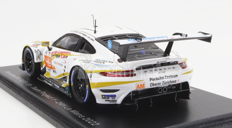 Spark-model Porsche 911 991 Rsr-19 4.2l Team Project-1 N 46 24h Le Mans 2022 M.cairoli - M.pedersen - N.leutwiler 1:43 White