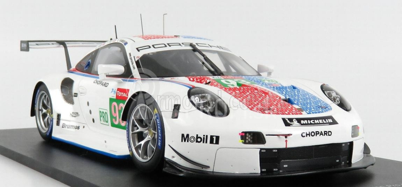 Spark-model Porsche 911 991 Rsr 4.0- Flat-6 Team Porsche Gt N 93 24h Le Mans 2019 N.tandy - E.bamber - P.pilet 1:18 White