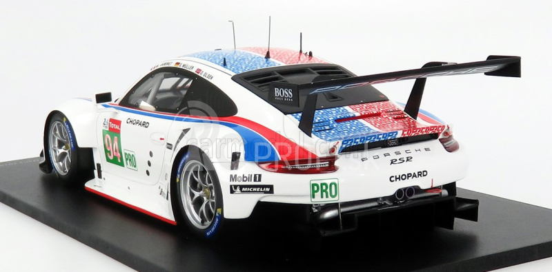 Spark-model Porsche 911 991 Rsr 4.0- Flat-6 Team Porsche Gt N 94 24h Le Mans 2019 S.muller - M.jaminet - D.olsen 1:18 White