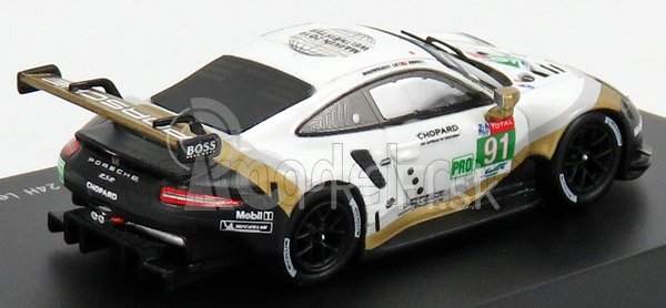 Spark-model Porsche 911 991 Rsr Team Porsche Gt N 91 24h Le Mans 2019 R.lietz - G.bruni - F.makowiecki 1:87 White