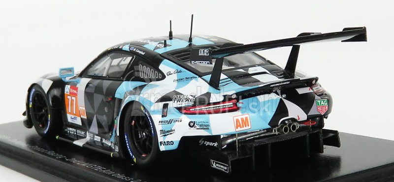 Spark-model Porsche 911 Rsr 4.0l Team Dempsey Proton Racing N 77 24h Le Mans 2020 M.campbell - R.pera - C.ried 1:43 Sivá čierna svetlomodrá