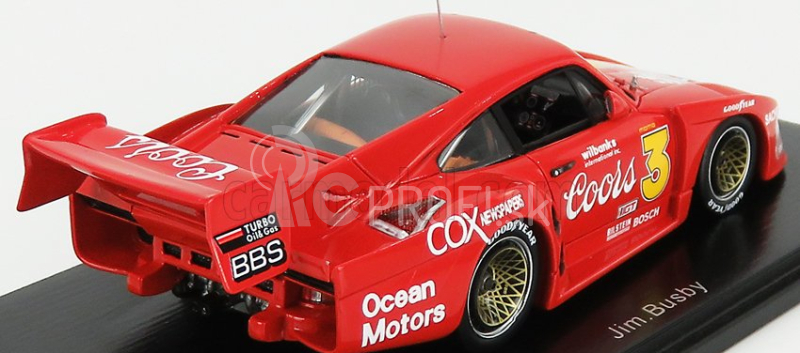 Spark-model Porsche 935 N 3 Sears Point 1980 J.busby 1:43 Červená