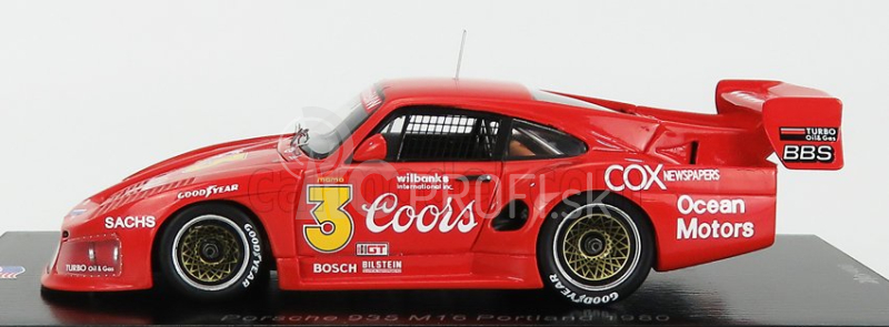 Spark-model Porsche 935 N 3 Sears Point 1980 J.busby 1:43 Červená