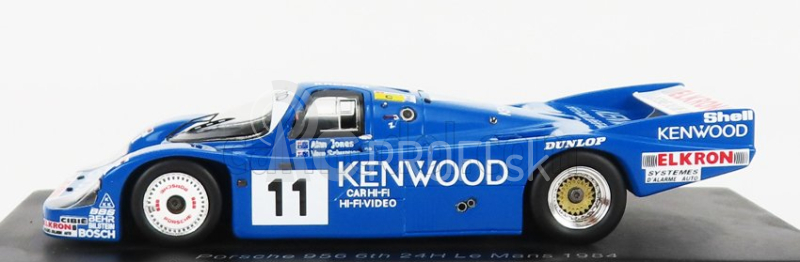 Spark-model Porsche 956b 2.6l Turbo Team Porsche Kremer Racing N 11 24h Le Mans 1984a.jones - V.schuppan - J.p.jarier 1:43 Modrá