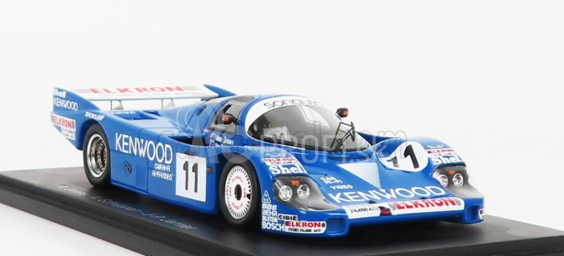 Spark-model Porsche 956b 2.6l Turbo Team Porsche Kremer Racing N 11 24h Le Mans 1984a.jones - V.schuppan - J.p.jarier 1:43 Modrá