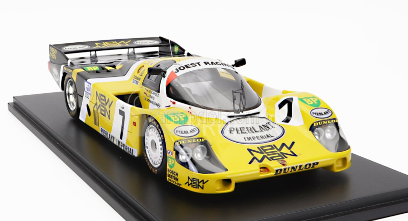 Spark-model Porsche 956l Turbo Team Newman Joest Racing N 7 Winner 24h Le Mans 1984 K.ludwig - H.pescarolo - S.johansson - Con Vetrina - S vitrínou 1:18 Yellow Black