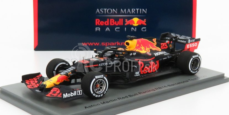 Spark-model Red bull F1 Rb16 Honda Team Aston Martin N 23 Test 2020 A.albon 1:43 Matná modrá červená žltá