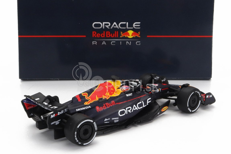 Spark-model Red bull F1 Rb19 Team Oracle Red Bull Racing N 1 Majster sveta sezóna 2023 Max Verstappen 1:64 Matt Blue