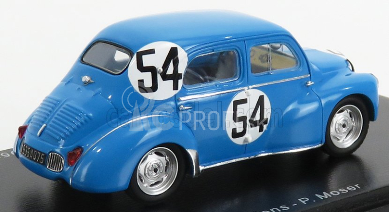 Spark-model Renault 4cv 1063 Team Rnu Renault N 54 24h Le Mans 1952 L.pons - P.moser 1:43 Light Blue