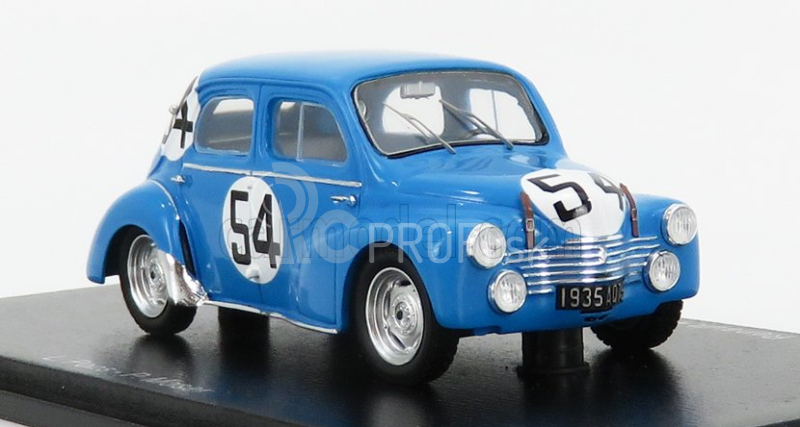 Spark-model Renault 4cv 1063 Team Rnu Renault N 54 24h Le Mans 1952 L.pons - P.moser 1:43 Light Blue