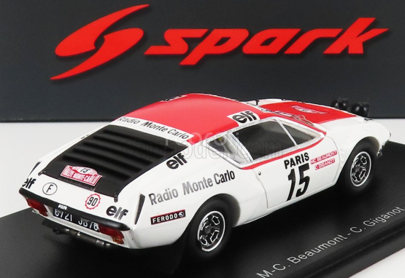 Spark-model Renault Alpine A310 N 15 Rally Montecarlo 1976 M.c.beaumont - C.giganot 1:43 Biela červená