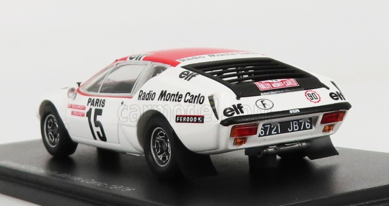 Spark-model Renault Alpine A310 N 15 Rally Montecarlo 1976 M.c.beaumont - C.giganot 1:43 Biela červená