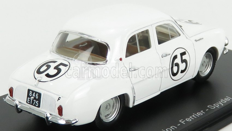 Spark-model Renault Dauphine Team Renault Company N 65 12h Sebring 1957 G.thirion - N.ferrier - G.spydel 1:43 Biela