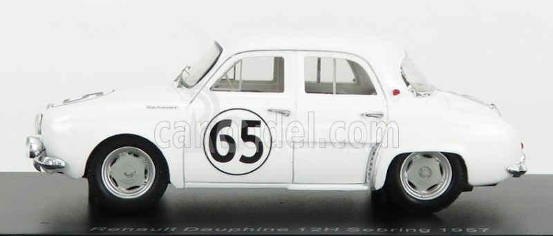 Spark-model Renault Dauphine Team Renault Company N 65 12h Sebring 1957 G.thirion - N.ferrier - G.spydel 1:43 Biela