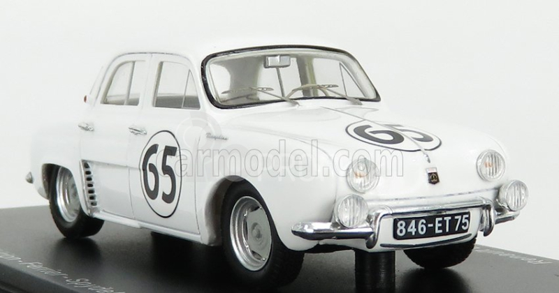 Spark-model Renault Dauphine Team Renault Company N 65 12h Sebring 1957 G.thirion - N.ferrier - G.spydel 1:43 Biela