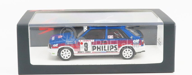 Spark-model Renault R11 Turbo N 9 Rally Montecarlo 1987 F.chatriot - M.perin 1:43 Svetlo modrá biela červená