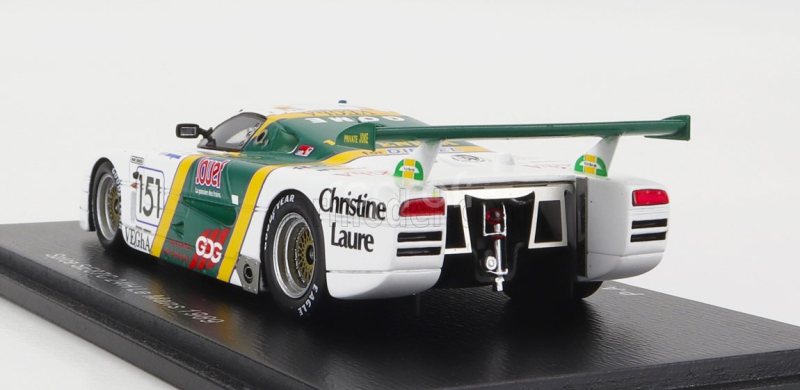 Spark-model Spice Se86c 3.3l V8 Team Pierre Alain Lombardi N 151 24h Le Mans 1989 P.a.lombardi - B.sotty - F.magnini 1:43 Bielozelená