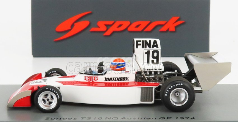 Spark-model Surtees F1 Ts16 N 19 Austrian Gp 1974 J.p.jabouille 1:43 Červená Biela Čierna