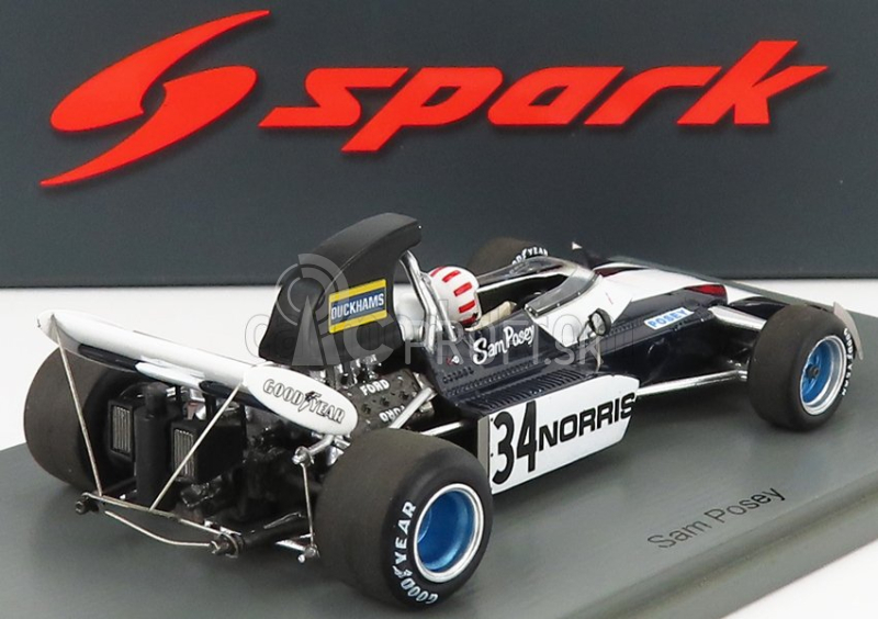 Spark-model Surtees F1 Ts9b N 34 Usa Gp 1972 S.posey 1:43 Modrá biela