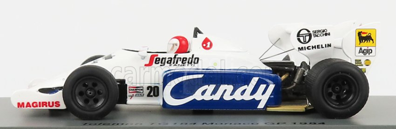 Spark-model Toleman F1 Tg184 Hart Turbo N 20 Monaco Gp 1984 J.cecotto 1:43 White Blue