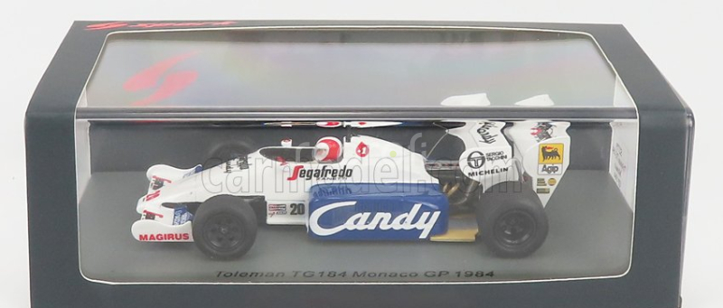 Spark-model Toleman F1 Tg184 Hart Turbo N 20 Monaco Gp 1984 J.cecotto 1:43 White Blue