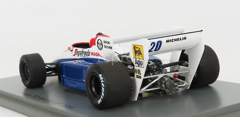 Spark-model Toleman F1 Tg184 N 20 Usa Gp 1984 J.cecotto 1:43 Modrá biela červená