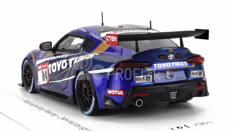 Spark-model Toyota Supra Gr Team Toyo Tires N 84 24h Nurburgring 2022 L.d.arnold - J.waldow - T.vazques Garcia 1:43 Blue Met Black