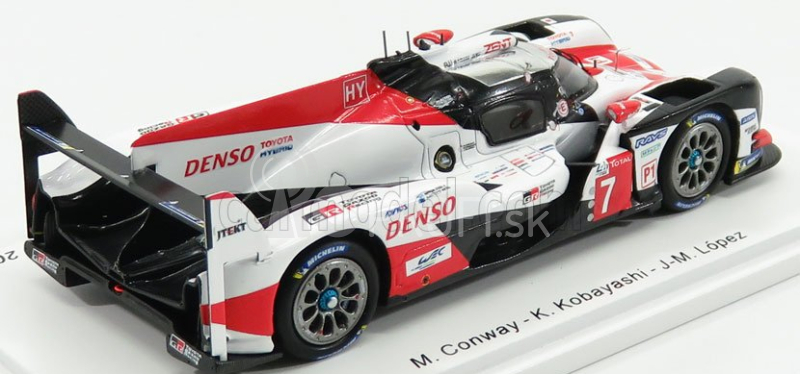 Spark-model Toyota Ts050 Hybrid Team Toyota Gazoo Racing N 7 2nd 24h Le Mans 2018 M.conway - K.kobayashi - J.m.lopez 1:43 Biela červená čierna