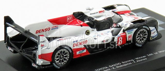 Spark-model Toyota Ts050 Hybrid Team Toyota Gazoo Racing N 8 Winner 24h Le Mans 2019 S.buemi - K.nakajima - F.alonso 1:87 Biela červená čierna