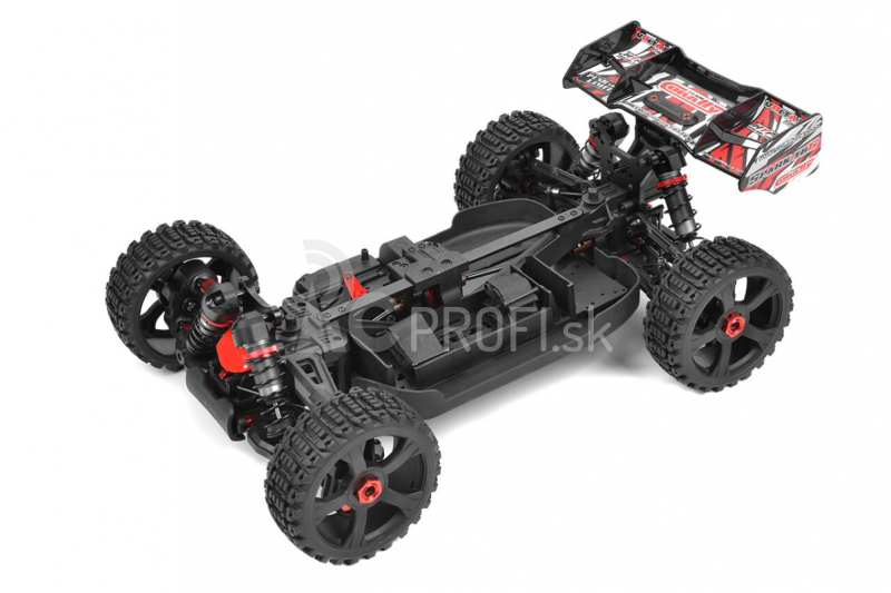 SPARK XB-6 - BUGGY 4WD - ROLLER podvozok - bez elektroniky - červená