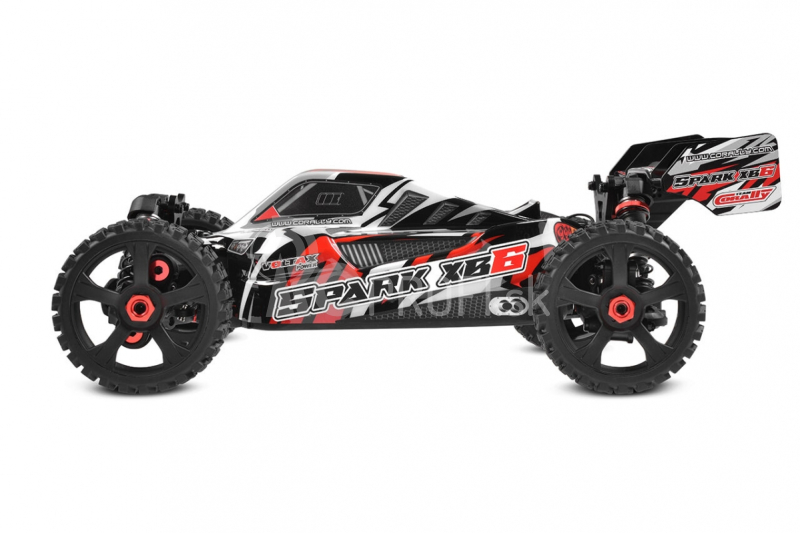 SPARK XB-6 - BUGGY 4WD - ROLLER podvozok - bez elektroniky - červená